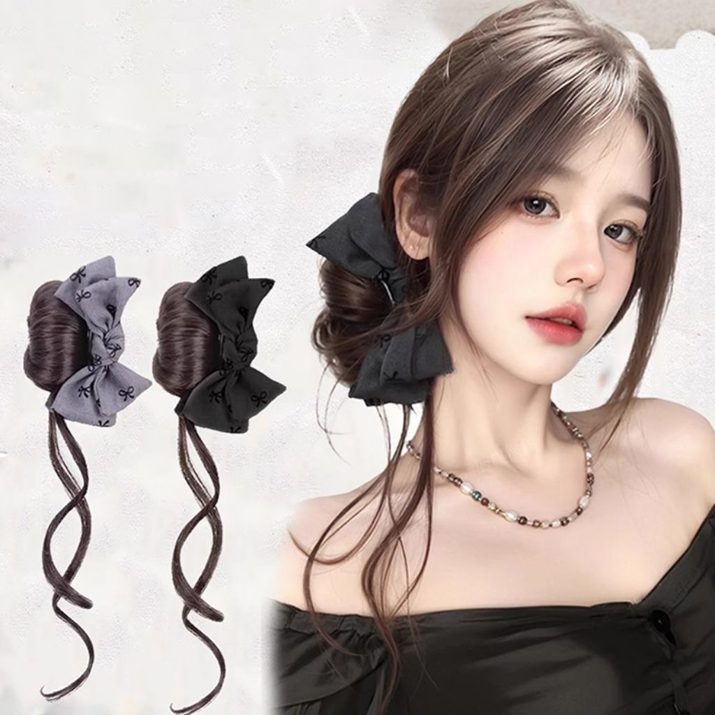 Jepit Rambut Korea / Wig Jepit Rambut Pita / Jepit Rambut Palsu Wig