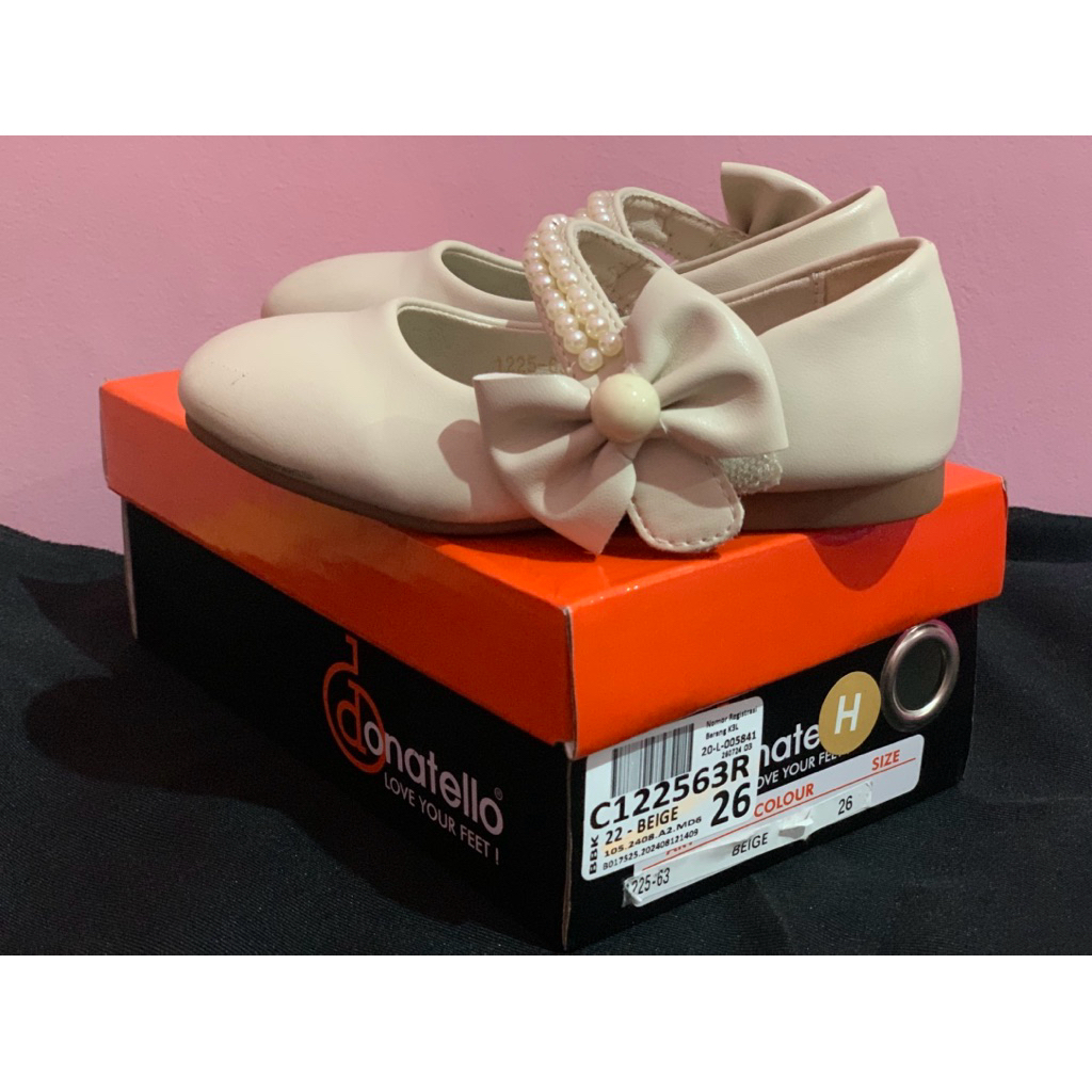 preloved sepatu flat anak donatello
