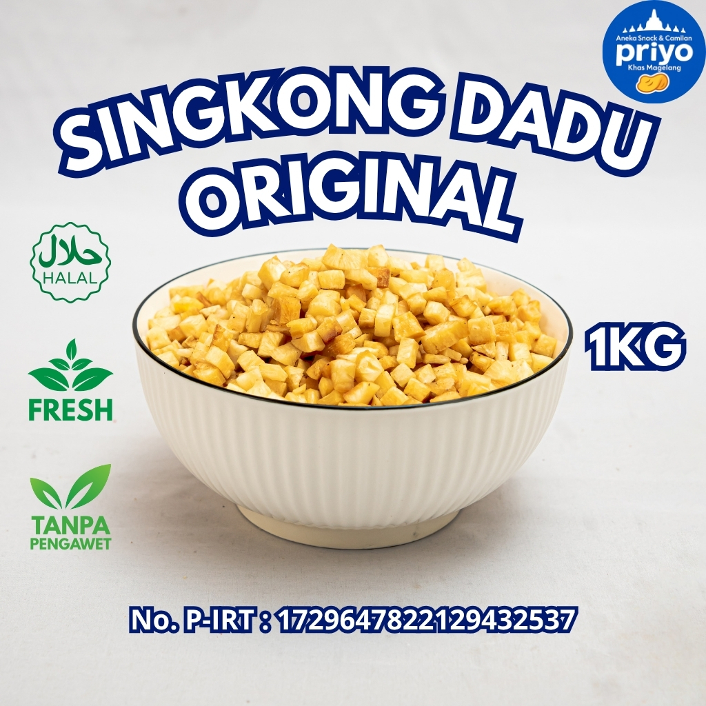 

Singkong Dadu Original 1Kg Priyo Snack Renyah Gurih Halal Tanpa Pengawet