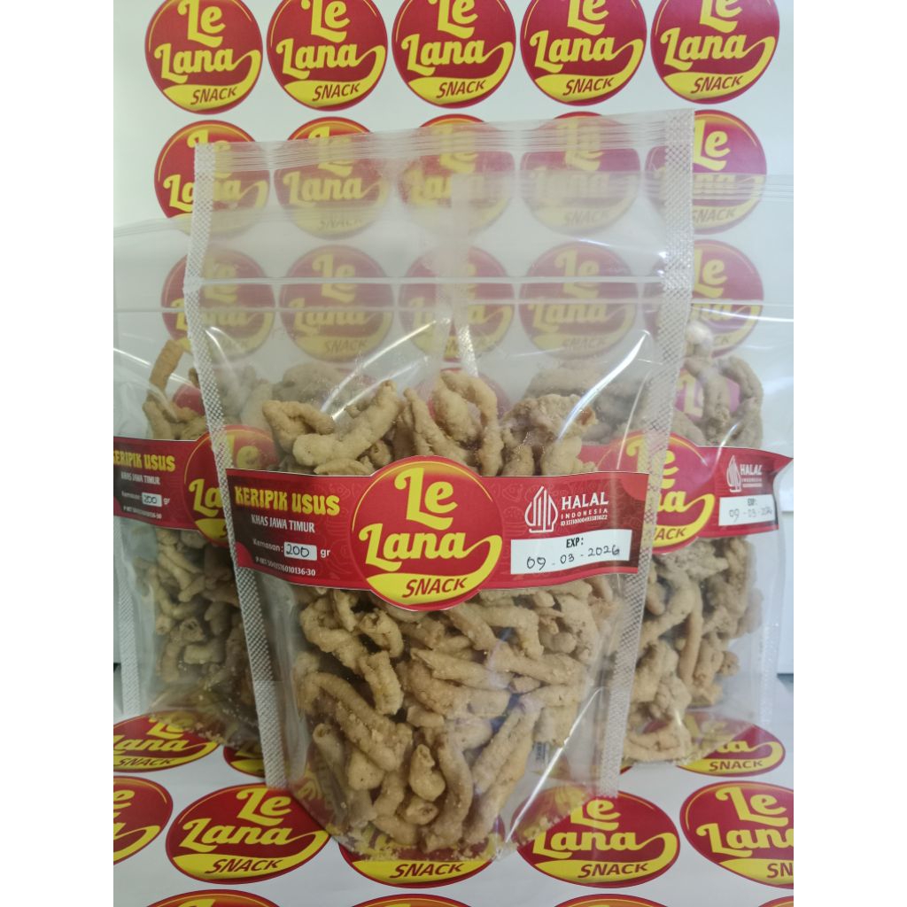 

Keripik Usus Lelana Snack Gurih Pouch 200 gr
