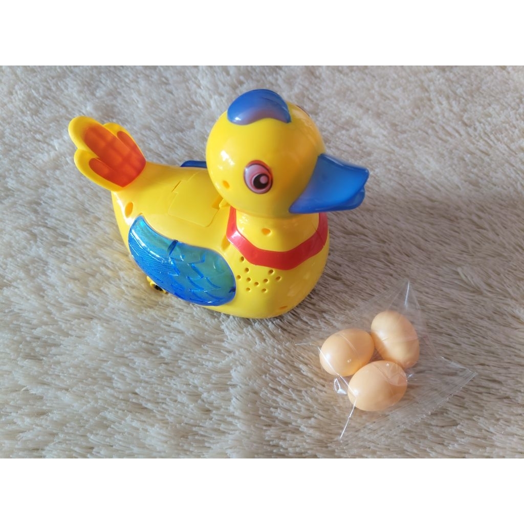 MAINAN ANAK BUNYI/MAINAN BEBEK BERTELUR/MAINAN BISA JALAN/MAINAN NYALA/MAINAN BEBEK
