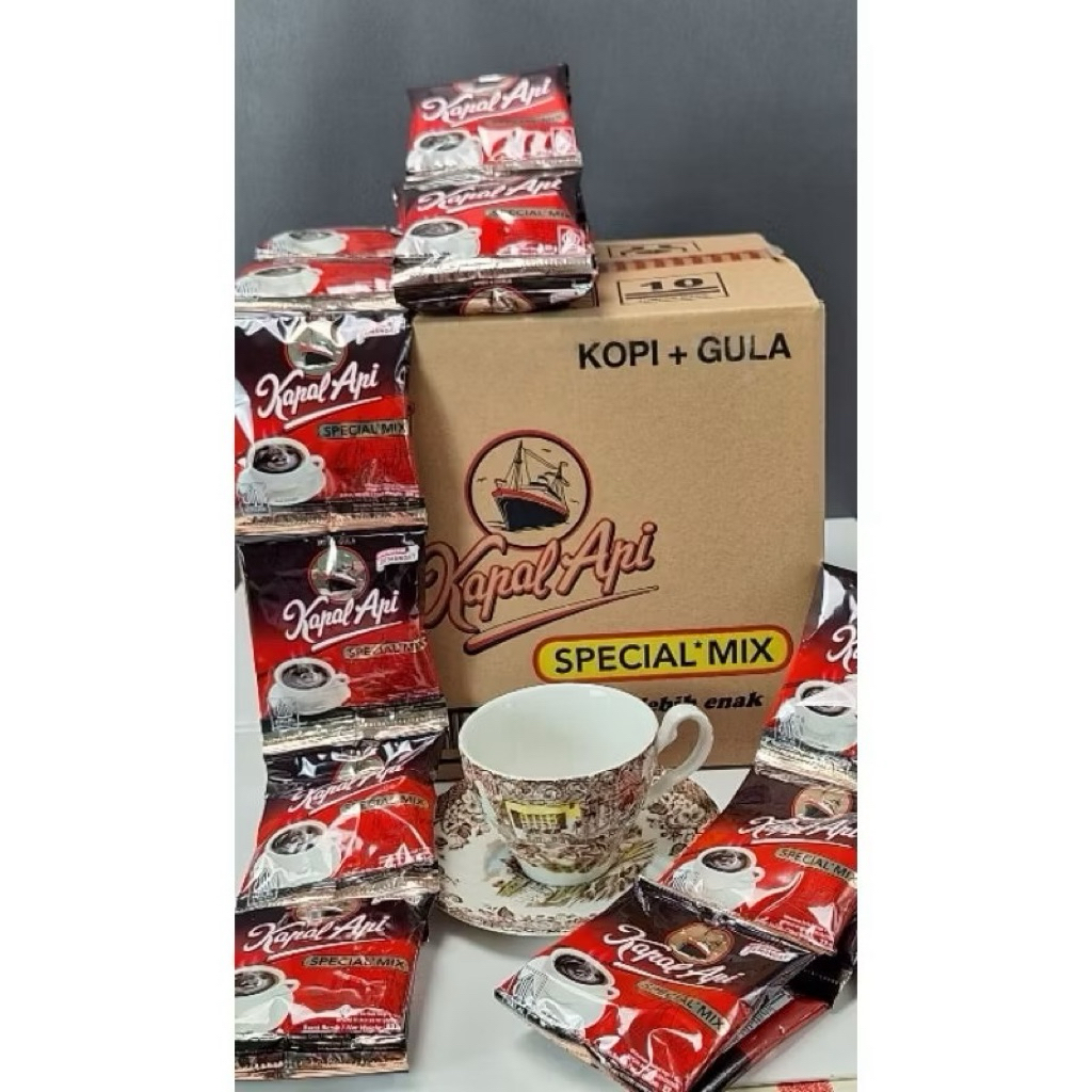 

Kopi Kapal Api Special Mix Kopi + Gula 1 renceng (10 bks x 23 gr)