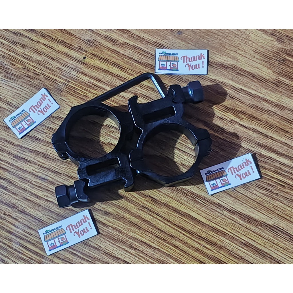 Mounting Teleskop Rel 22 Tube 30 Pendek Kualitas Baik