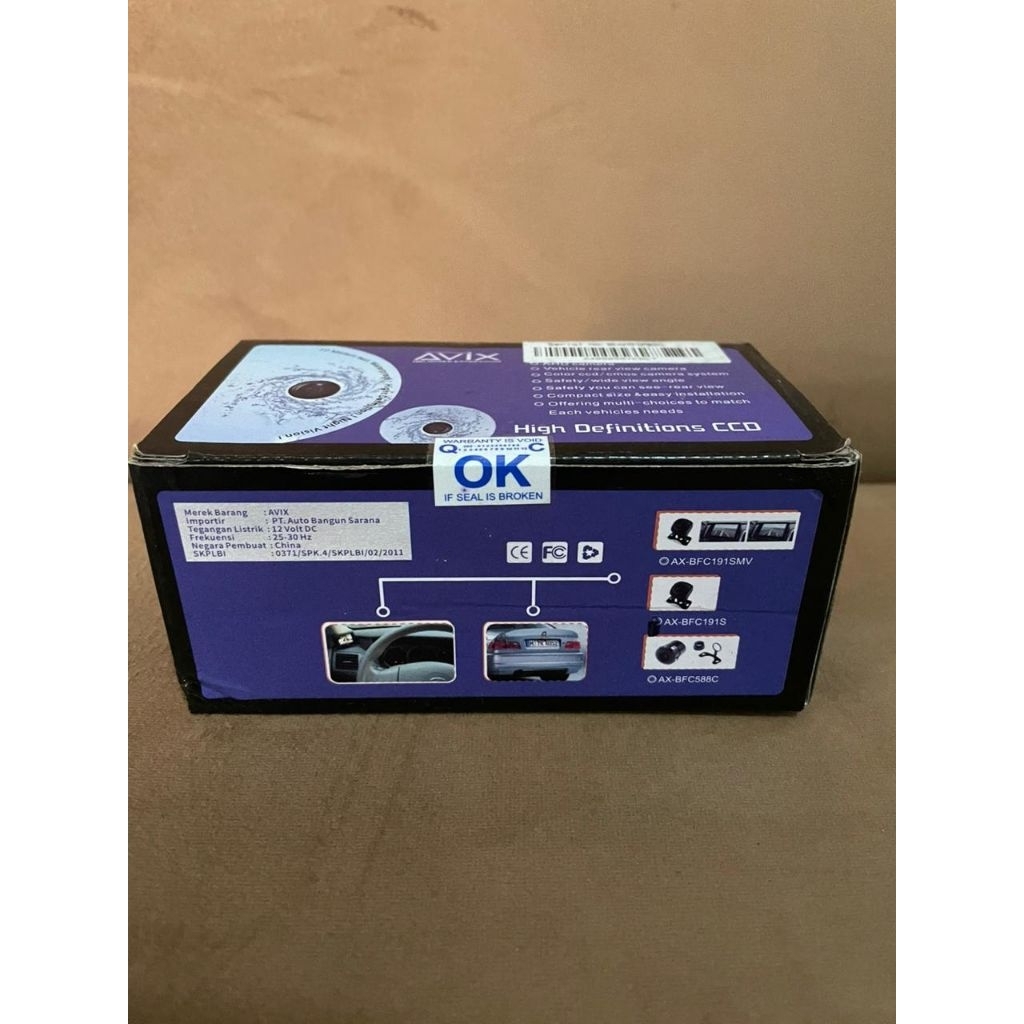 kamera belakang mobil universal all car avix