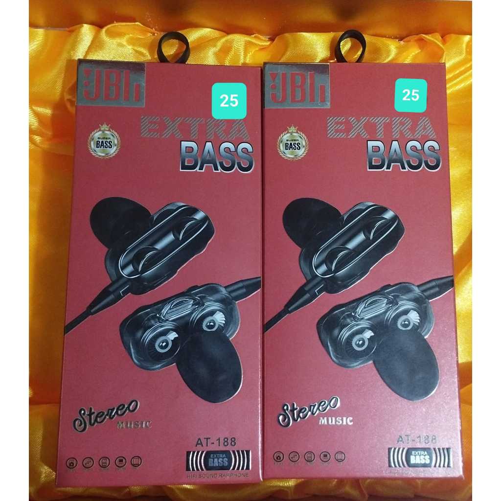 Headset Handsfree JBL BASS , JBL - 300 EXTRA BASS, U EXTRA BASS , AT -188 EXTRA BASS Earphone Handse