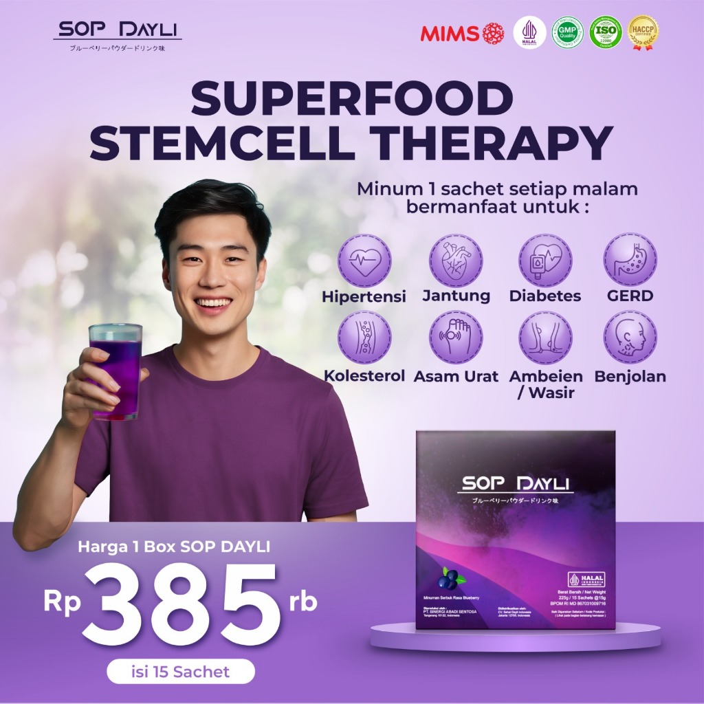 

SOP DAYLI Nutrisi Stemcell Premium | Regenerasi Sel