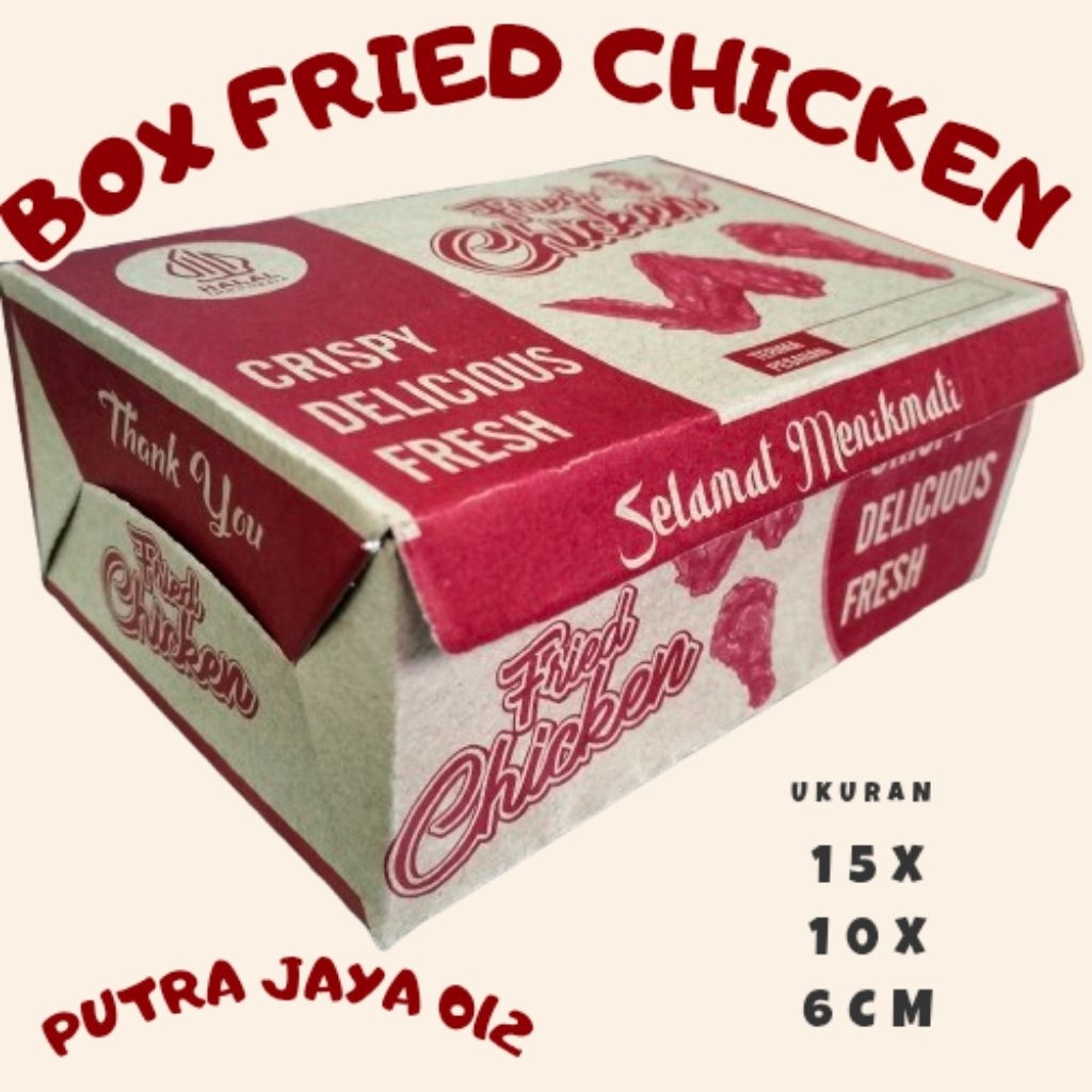 

Kemasan Box Fried Chicken Lapis Voil isi 50 pcs
