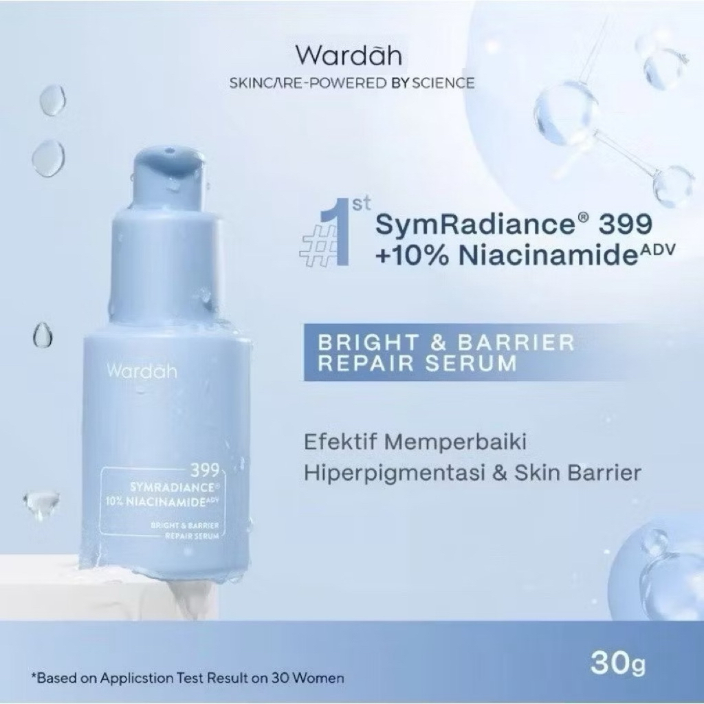 WARDAH BRIGHT & BARRIER REPAIR SERUM 30 ML | WARDAH LIGHTENING SERUM KEMASAN BARU