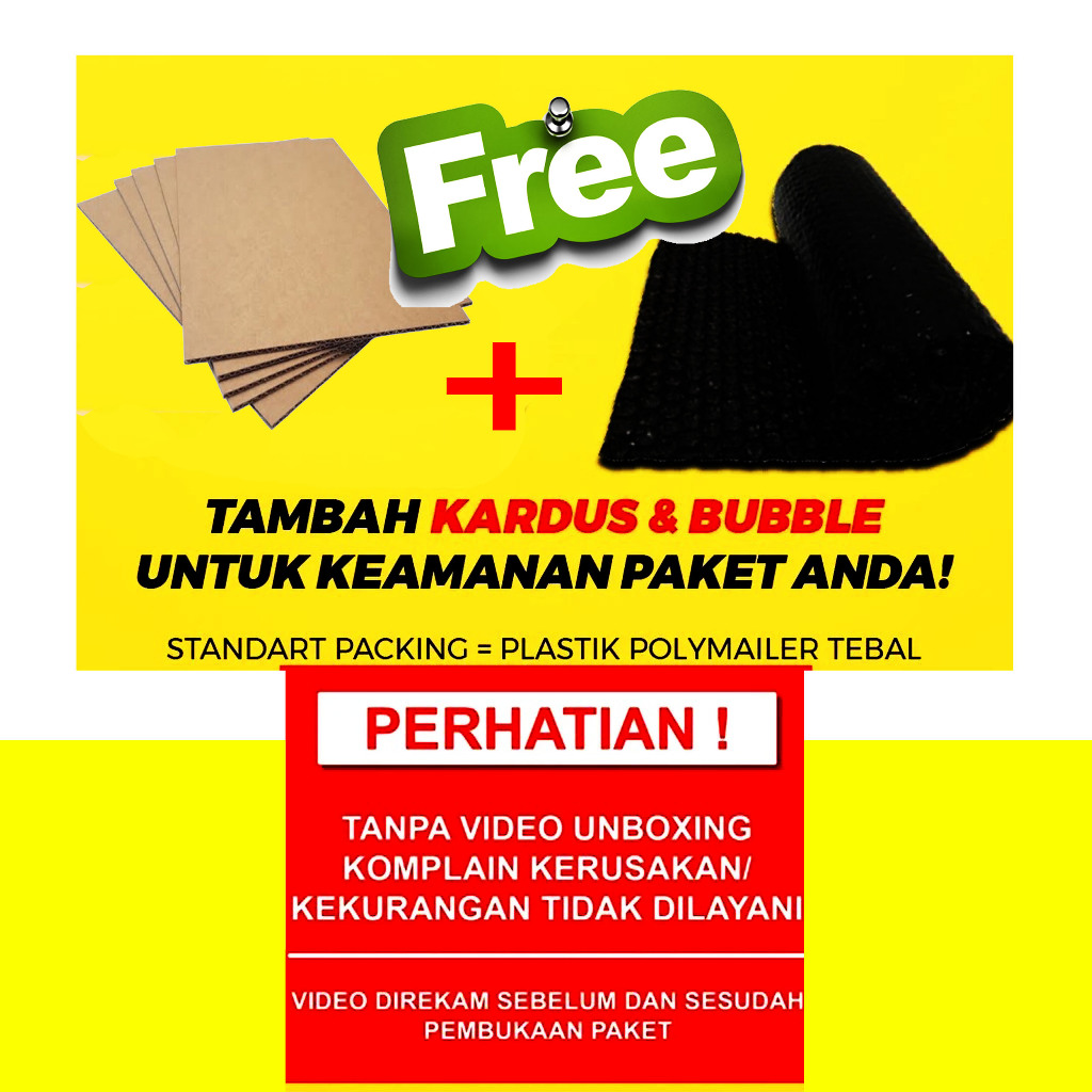 

Tambahan Bubble dan kardus free