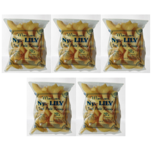 

Manisan Buah Pala Kering Kupas Khas Lampung 1 Kg (5 x ± 200gr)