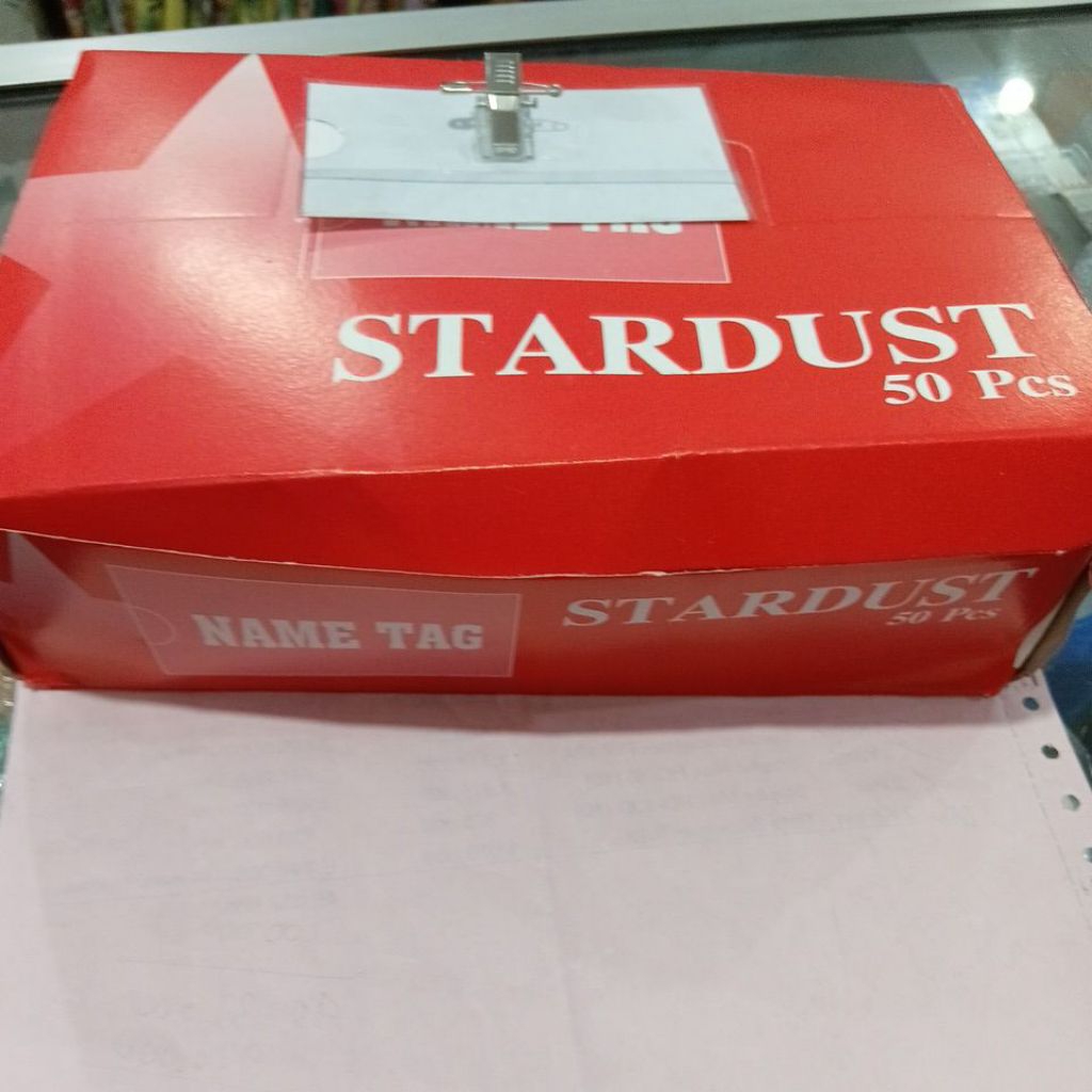 

name tag stardust 50 pcs 1 bok