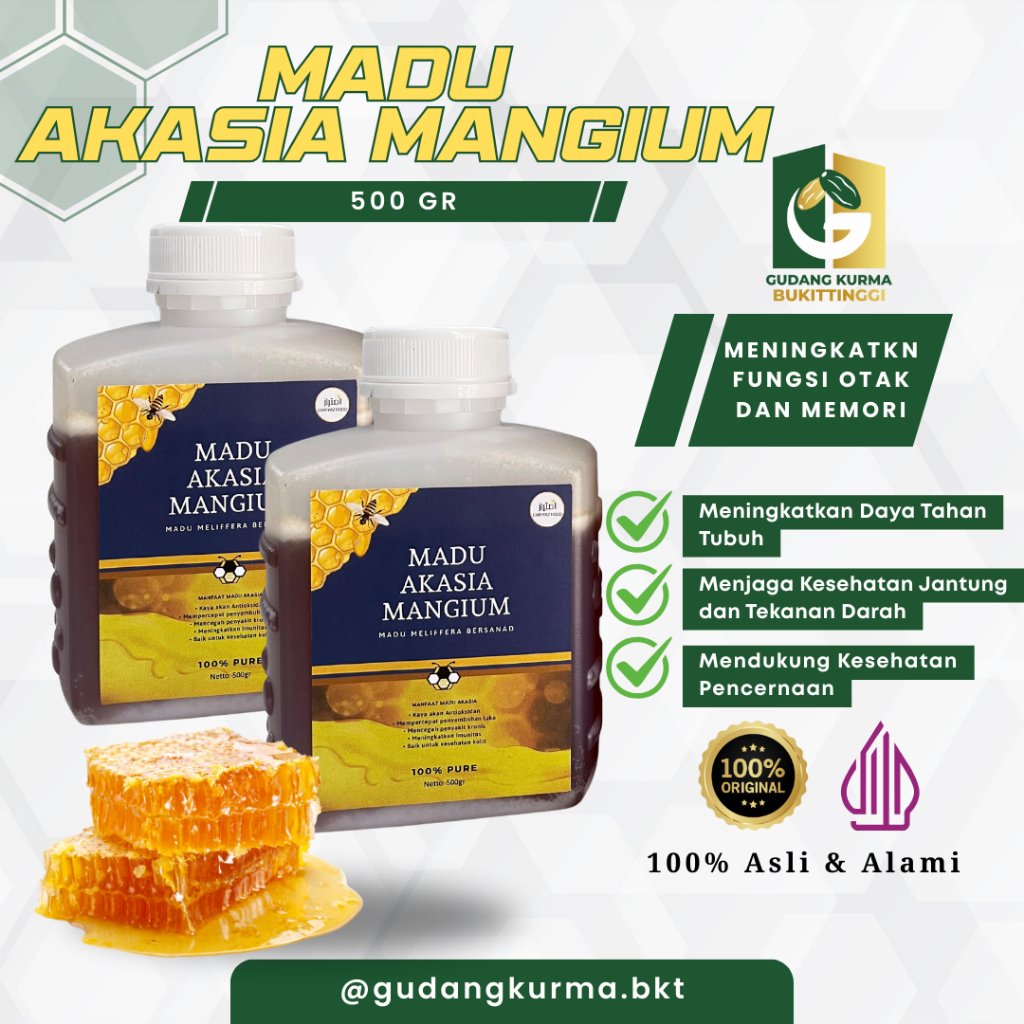 

Madu Akasia Mangium 500gr – Madu Sumatera Asli | Madu Lebah 100% Original Premium Suamtera Barat