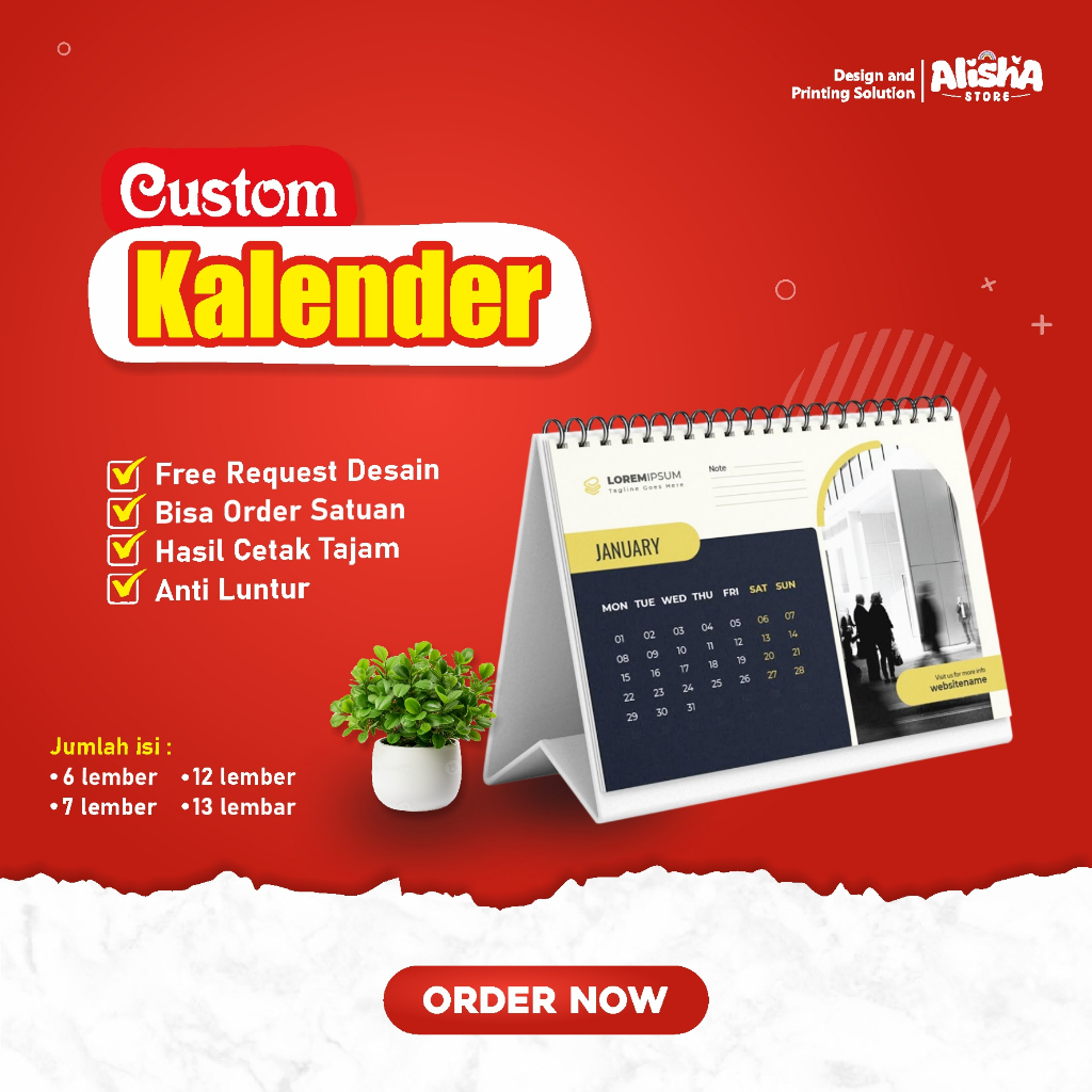 

Kalender Meja / Kalender Duduk / Custom Kalender Murah