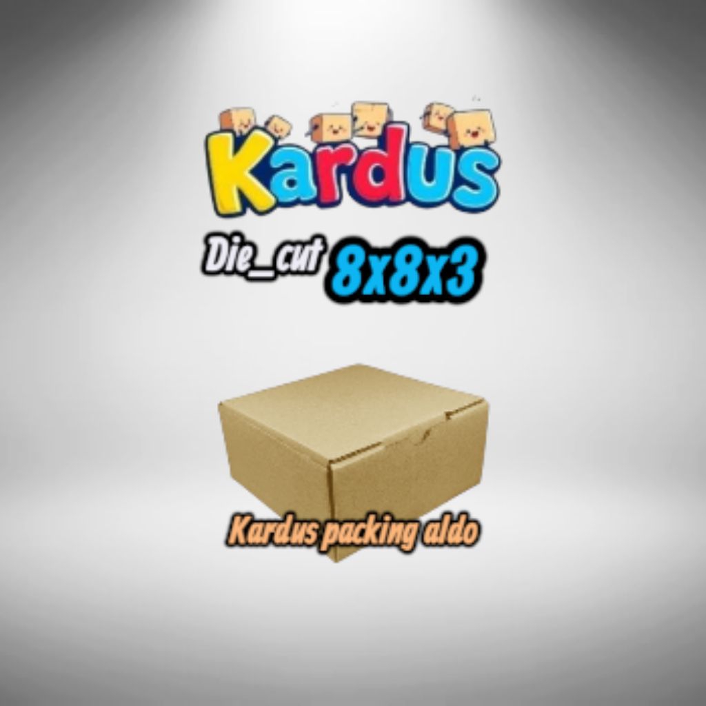 

kardus box packing die_cut 8x8x3