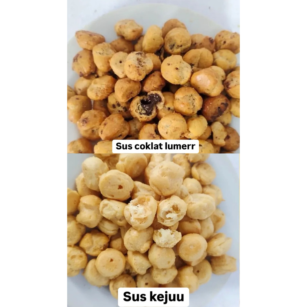 

Kue Sus coklat keju snack viral makassar cemilan murah