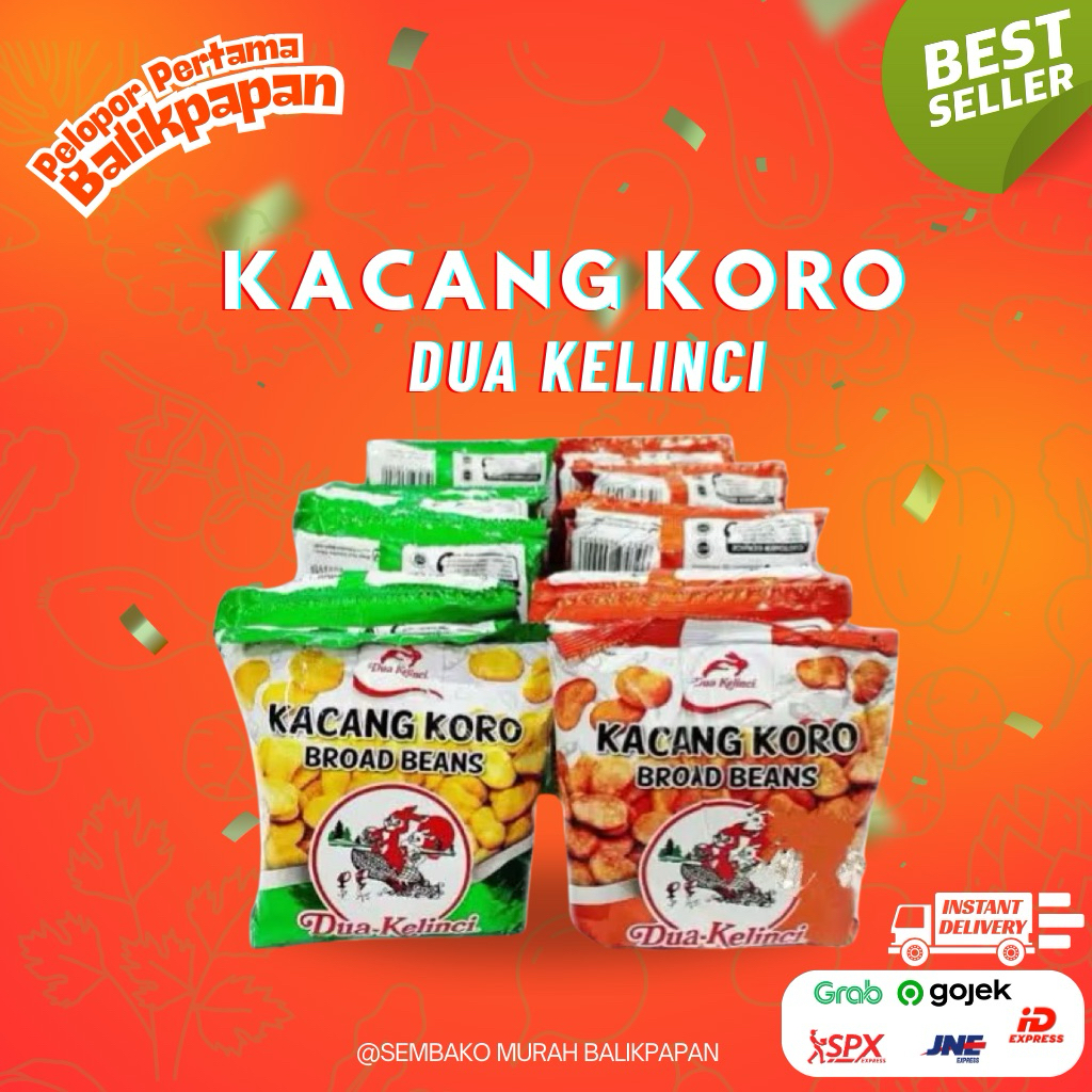 

kacang koro dua kelinci 1 renceng isi 10