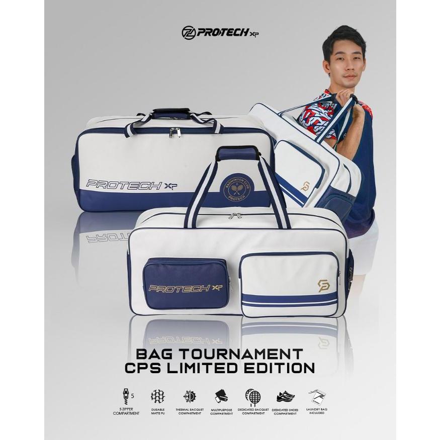 Tas Badminton PROTECH Tournament Racket Bag CPS Limited Edition | Badminton Bag Protech Indonesia