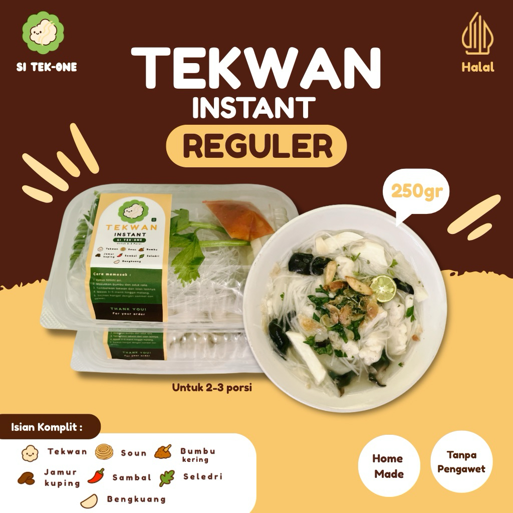 

Tekone Instan Reguler Si Tek-One (250gr)