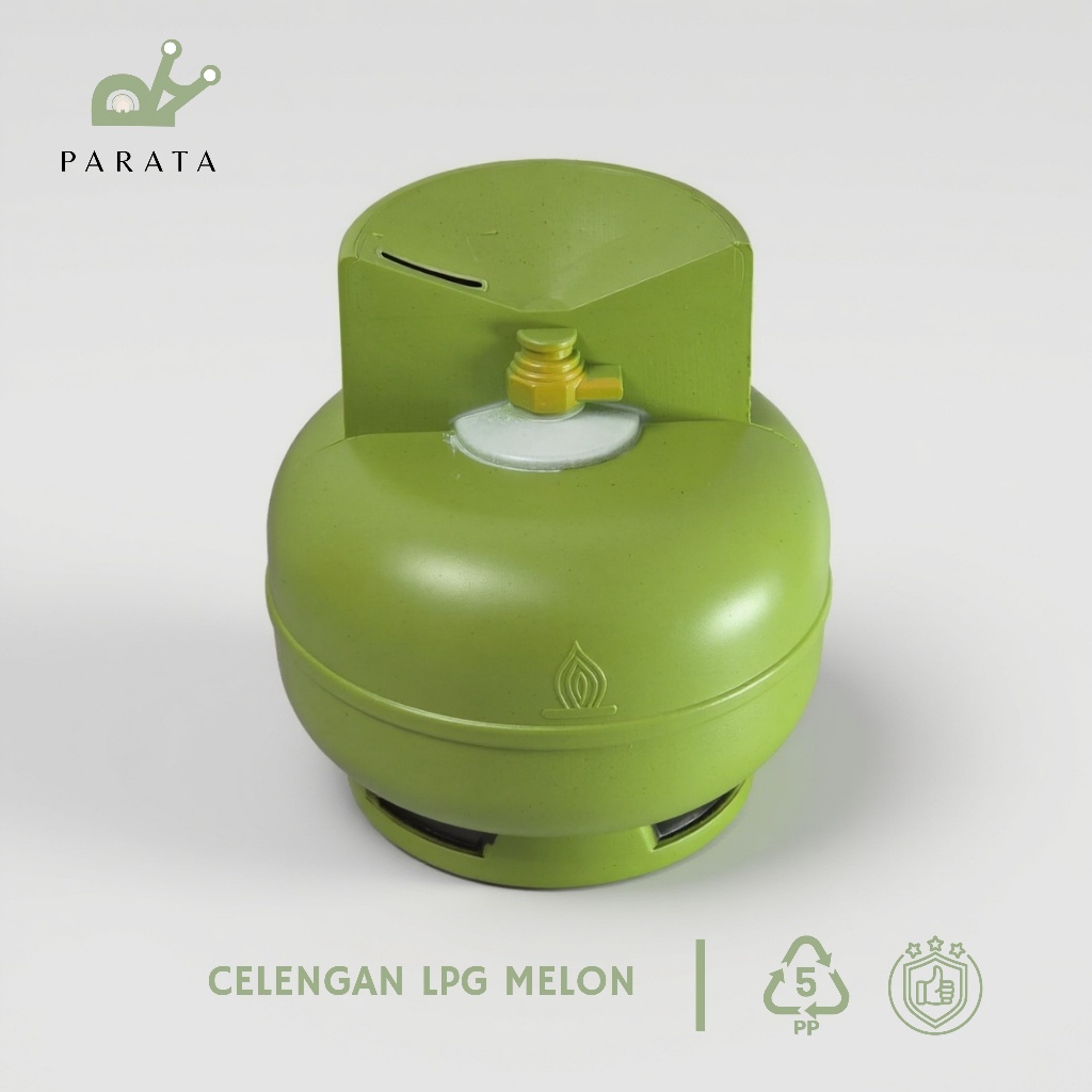 PARATA Celengan Bentuk Elipiji LPG Melon Tabungan Anak Gas LPG Plastik Lucu