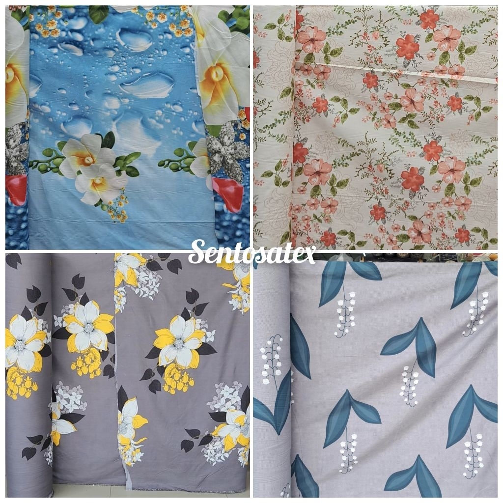 Bahan Kain Sprei Disperse Polimikro Kain Sprei Motif