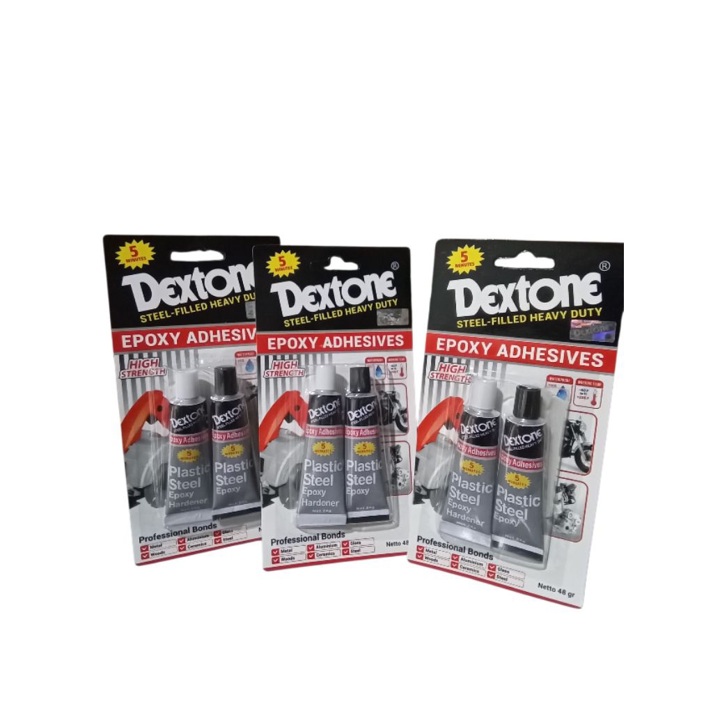 LEM CAMPUR DEXTONE PLASTIK STEEL