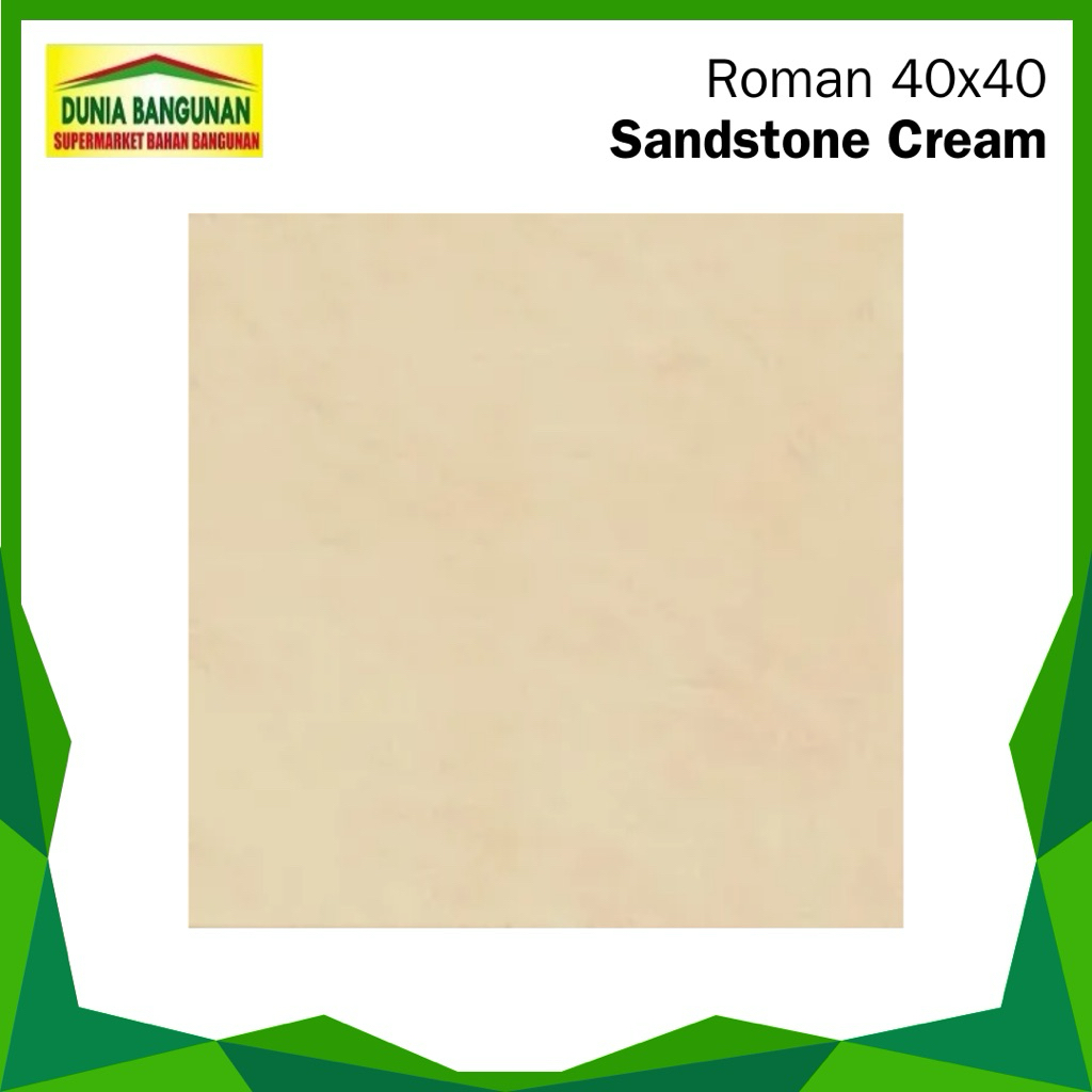 Keramik 40x40 Roman Sandstone Cream Keramik Lantai Matte
