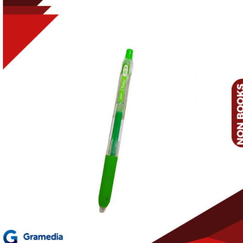 

Gramedia Medan - Gelpen Estudee Chiiku 0.5mm Fluo Green