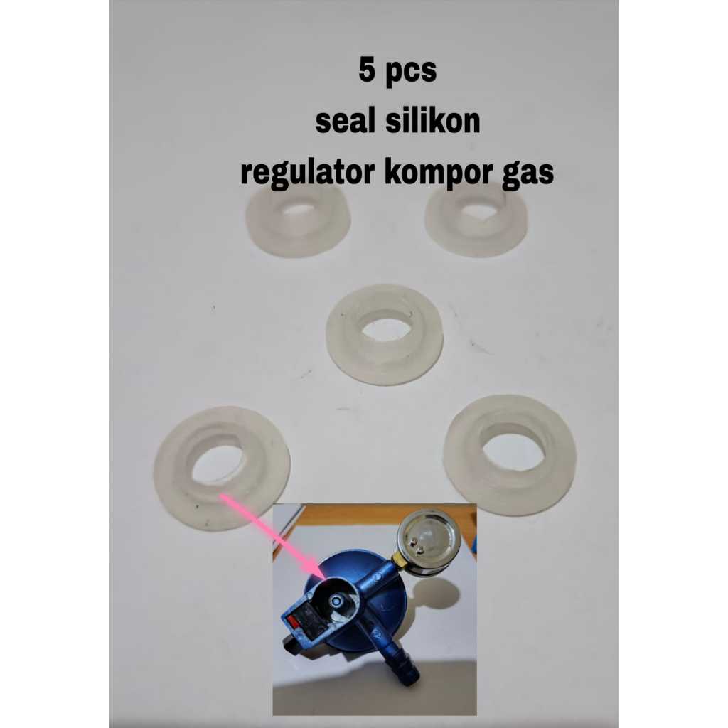 seal regulator kompor gas silikon isi 5 pcs - seal silikon regulator 5 pcs