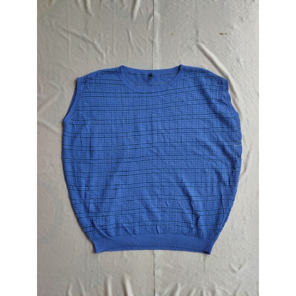 Benetton Knitwear Rajut Knit Vest Aunthentic