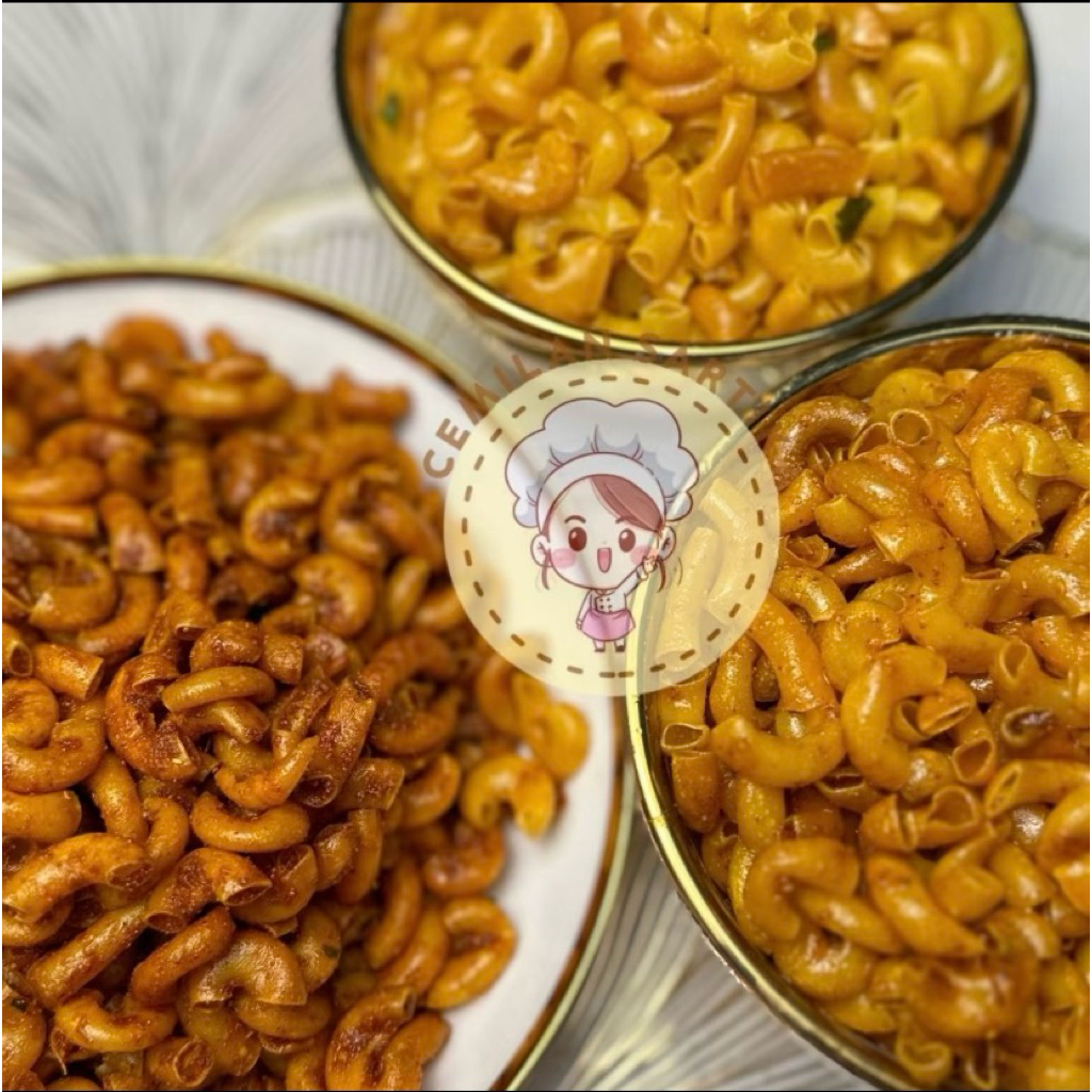

Makaroni cikruh gurih pedas daun jeruk 250g