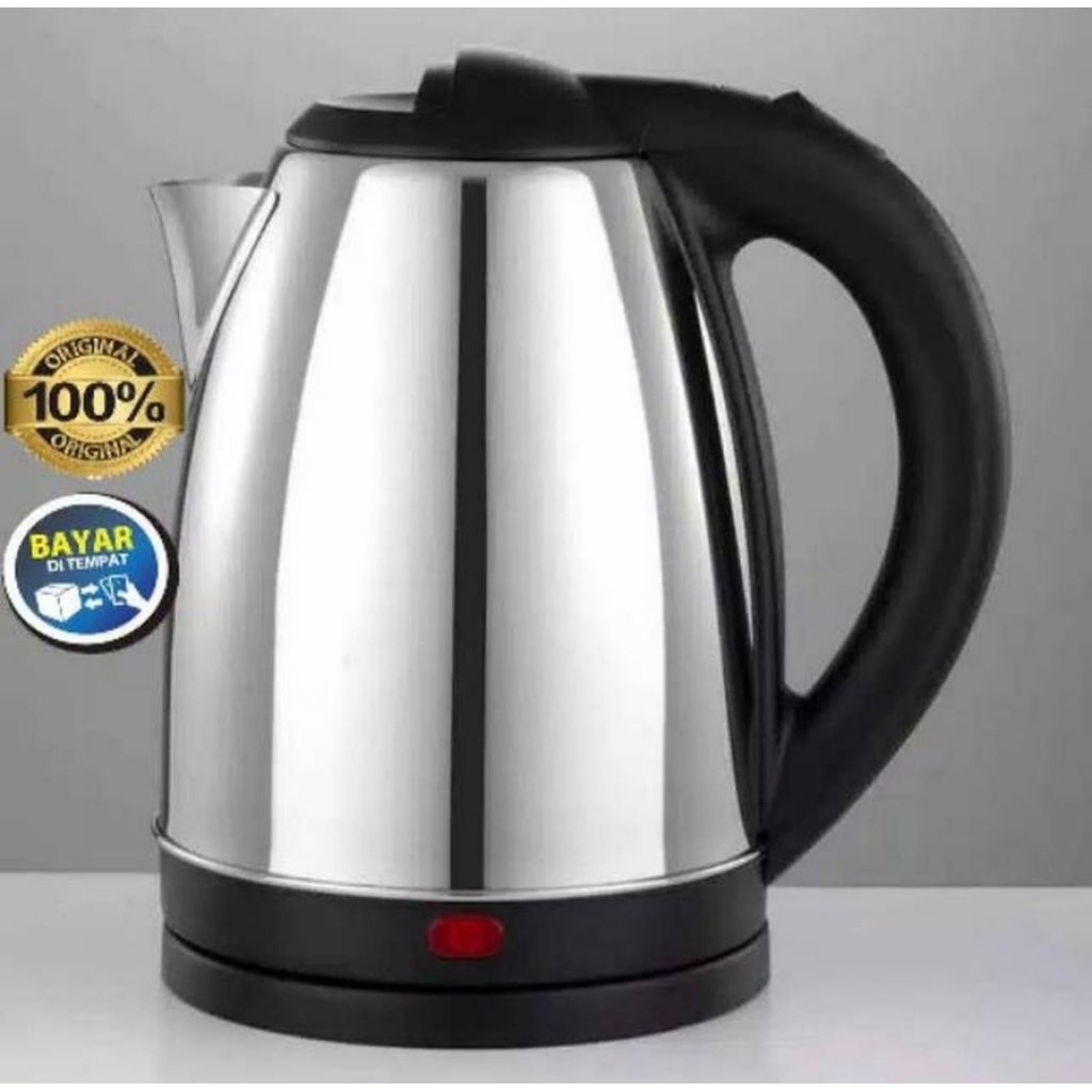 teko listrik pemanas air kettle electric 1,8ltr teko hotel