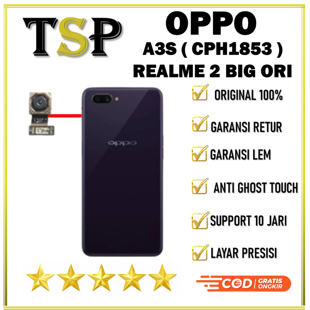 CAMERA BELAKANG / BACK OPPO A3S (CPH1853) BIG ORIGINAL