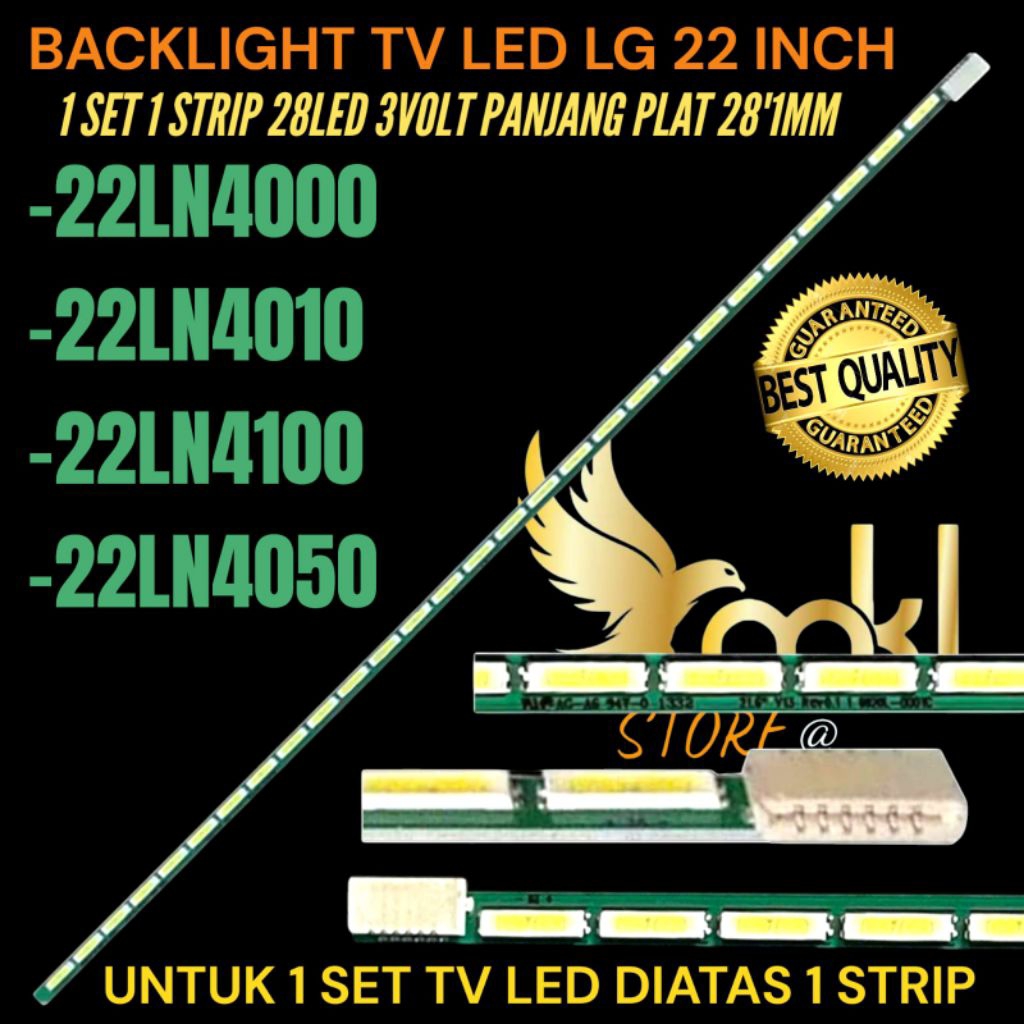 BACKLIGHT TV LED LG 22 INCH 22LN4100- 22LN4000- 22LN4010- 22LN4050 BACKLIGHT TV 22 INCH
