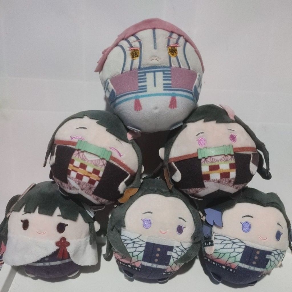 Fuwa Demon Slayer | Fuwa Nezuko, Akaza, Shinobu, Kanae, Kanao, Aoi, Gyomei | Fuwakororin | plushie