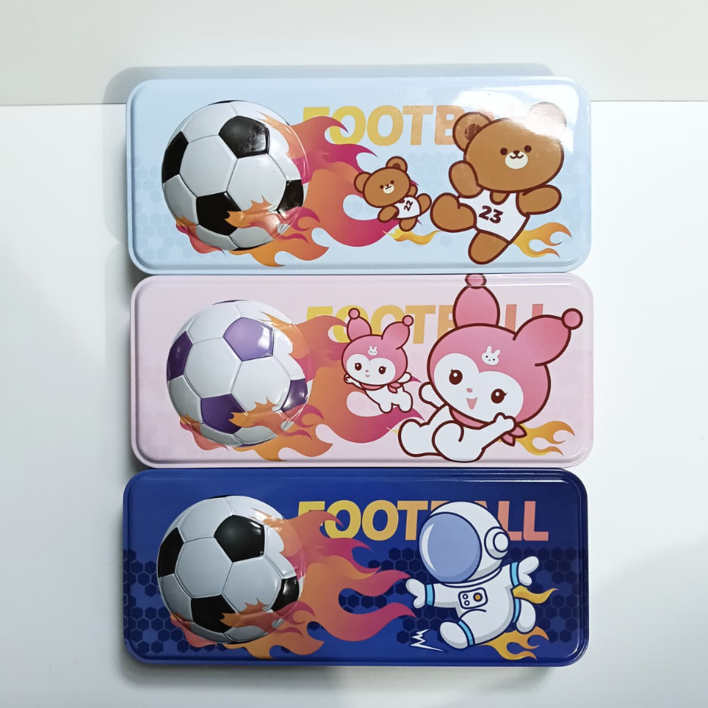 

Pensil Case Kaleng Set B-777 Xiaolingjing | Pensil case set Timbul Bola