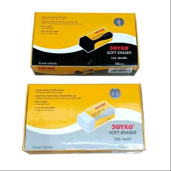 

Joyko-penghapus kecil hitam/putih eraser 526-B40BL (1 pack isi 40 pcs) stationery - HITAM, 20 pcs