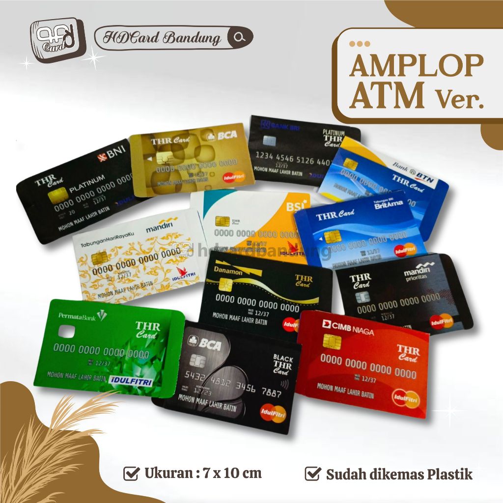

Amplop Lebaran ATM & Snack 1 pack isi 10pcs - Amplop THR Lebaran