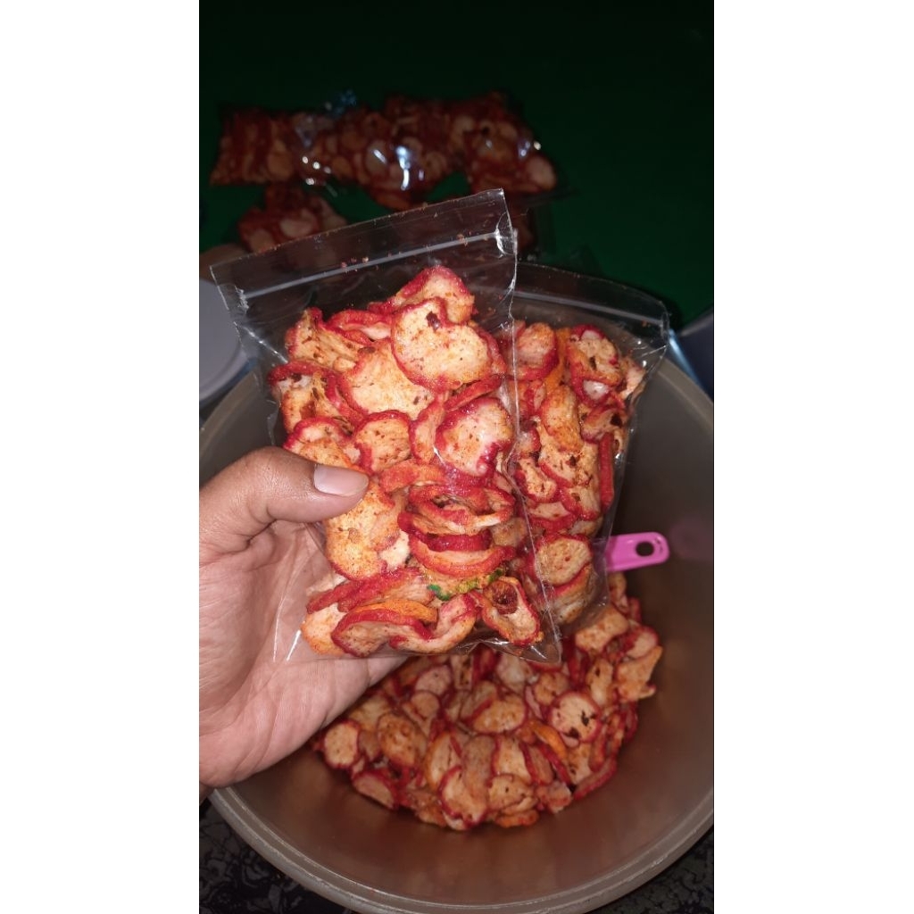 

Krupuk Seblak kencur pedas-gurih & renyah