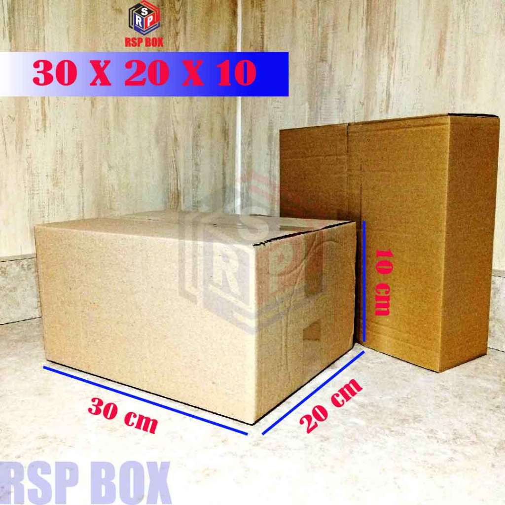 Kardus ukuran 30x20x10 cm box packing murah dus paket