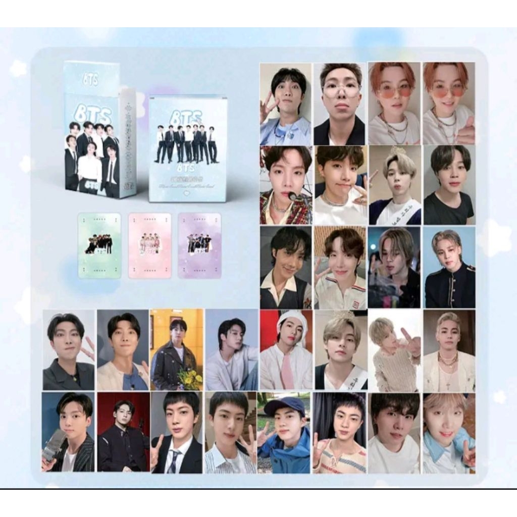 Photocard BTS monochrome hologram