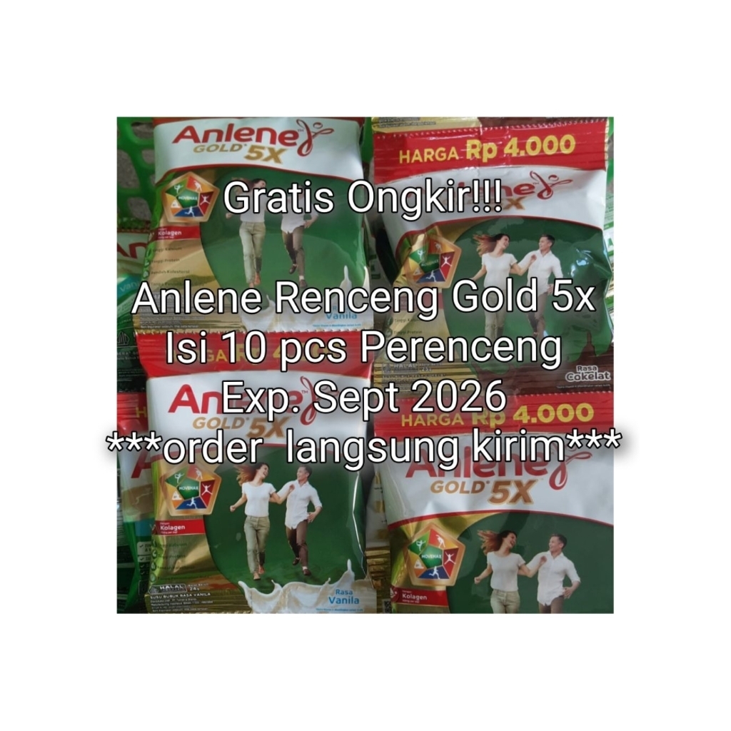 

ANLENE RENCENG GOLD 5X / ISI 10 PCS EXP. Sept 2026