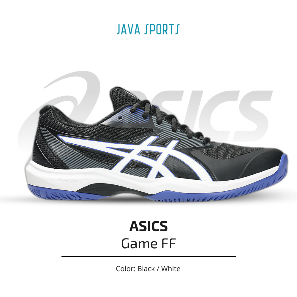 Sepatu Tenis Asics Game FF Original Tennis Shoe | Black / White