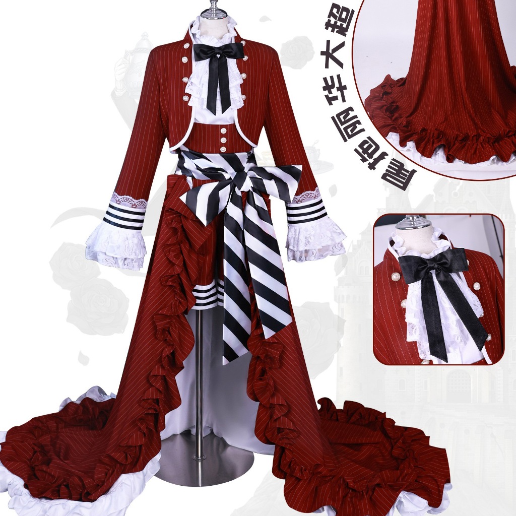 Black Butler cosplay Ciel cosplay costume and wig shoes