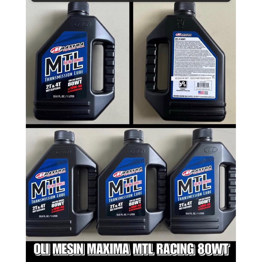oli mesin maxima mtl racing 80wt