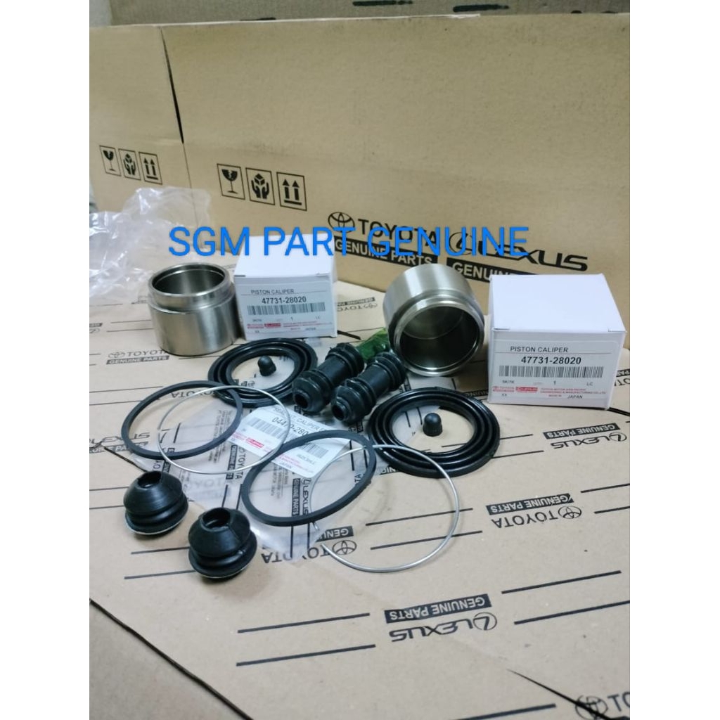 CALIPER KIT REM DEPAN 1SET + PISTON CALIPER 2PC TOYOTA KIJANG 5K / 7K 1SET KIRI KANAN