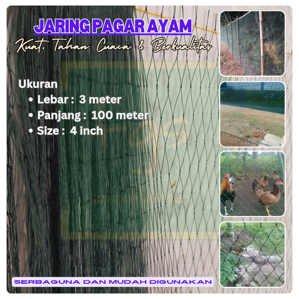 JARING KANDANG 100 meter PAGAR AYAM