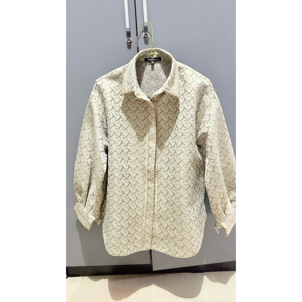 Buttonscarves Bimu Jacquard Puff Shirt Preloved
