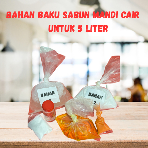 PAKET BAHAN BAKU SABUN MANDI CAIR JADI 5 LITER