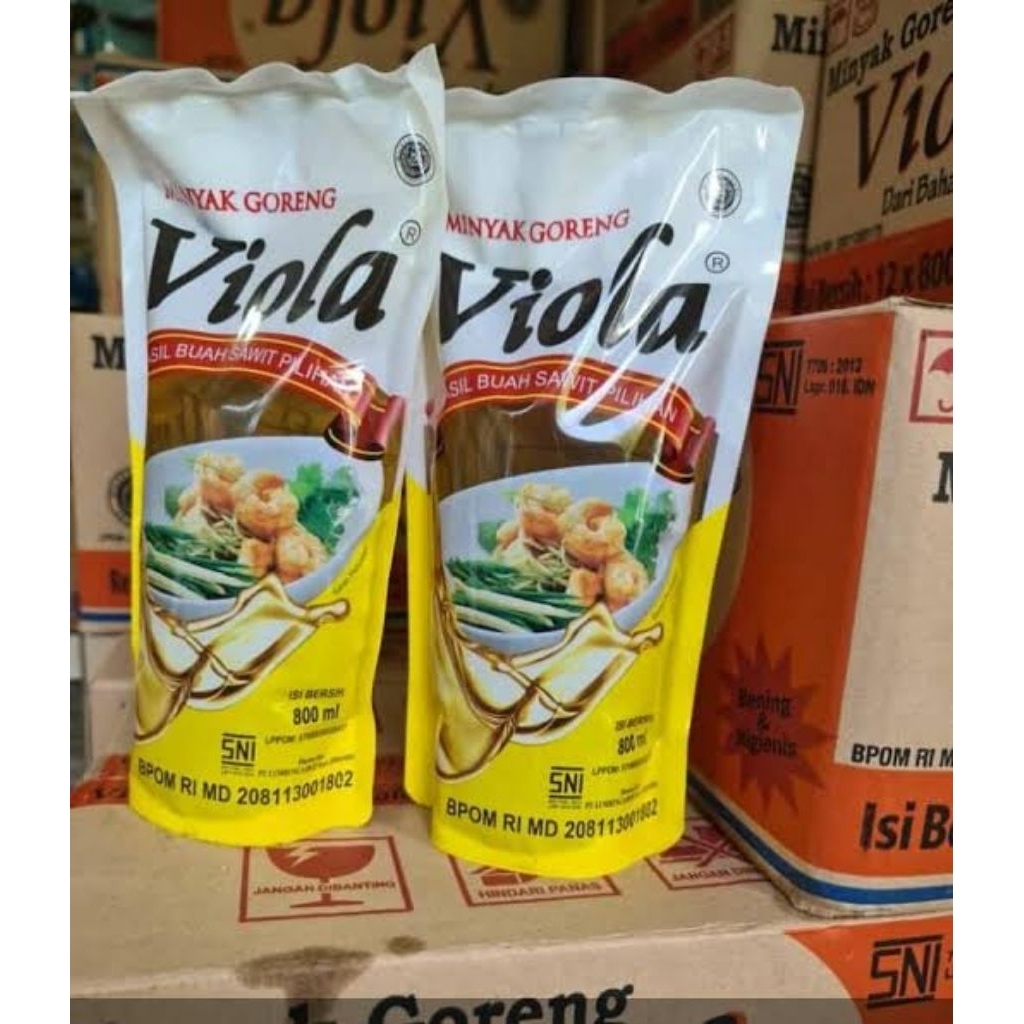 

VIOLA minyak goreng Refil 800ml isi 12 pcs 1 dus