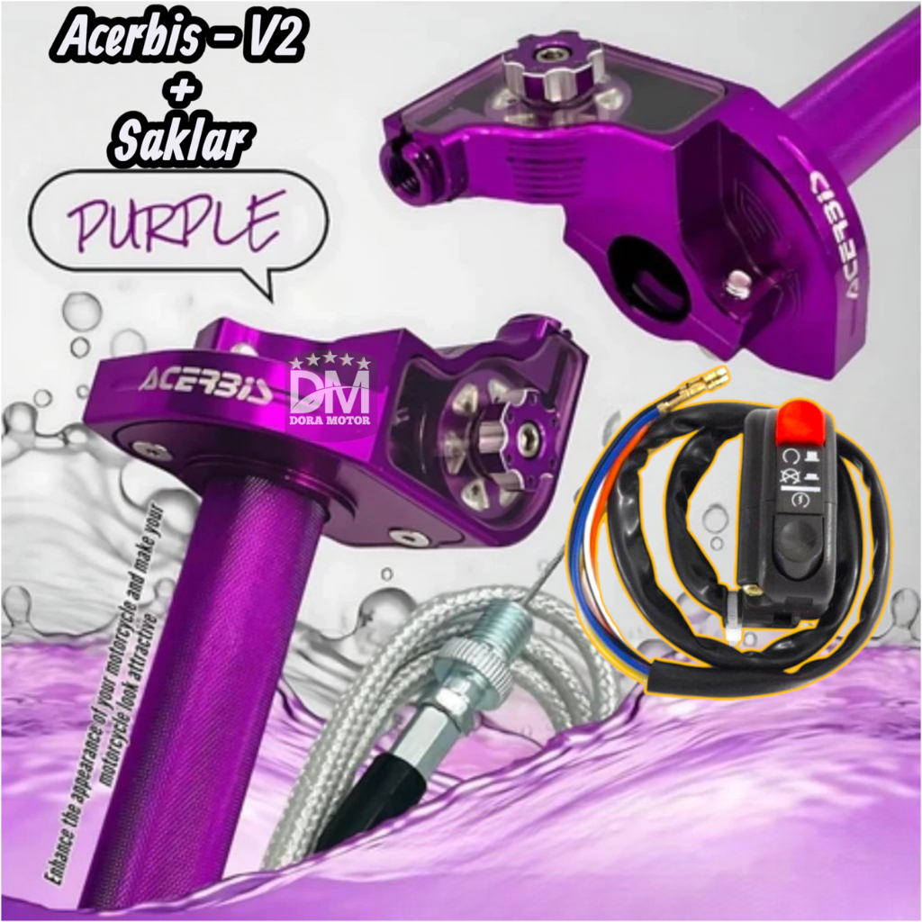 Gas Spontan V2 Acerbis CNC Universal Gas kontan Roller Acerbis Gas Spontan 1kabel  ACERBIS